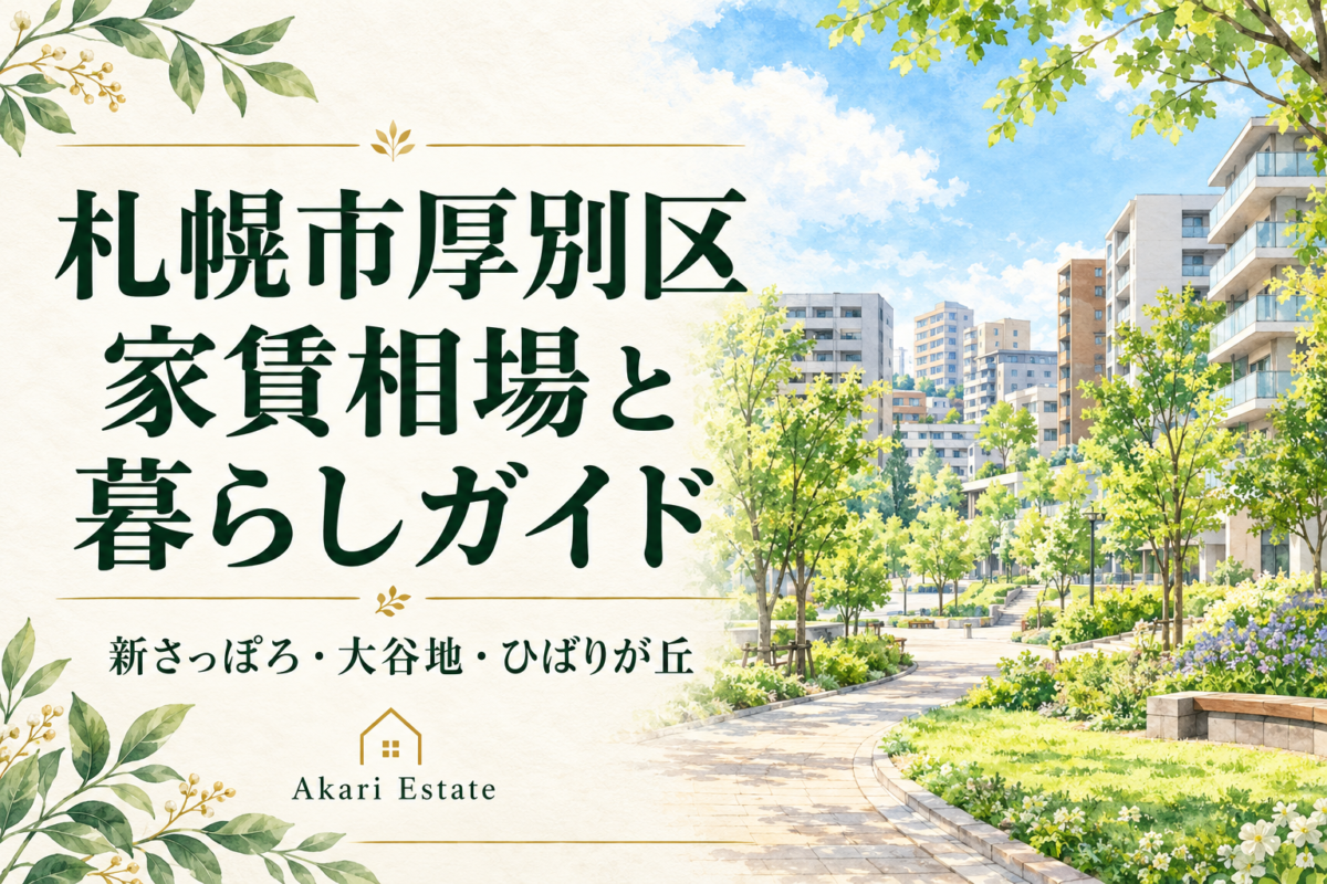 札幌市厚別区家賃相場と暮らしガイド