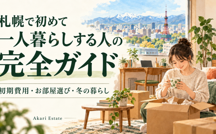 札幌で初めて一人暮らしする人の完全ガイド