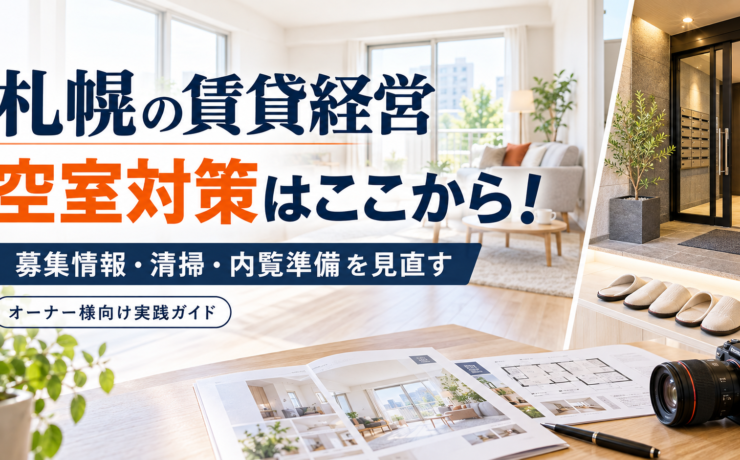 札幌のアパート・マンションオーナーのための空室対策【2-1】｜募集・清掃・内覧準備