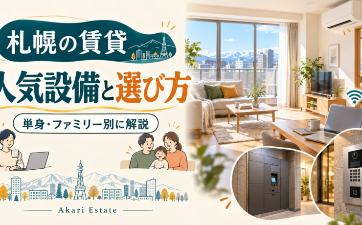 賃貸の人気設備ランキング【2026年】単身・ファミリー別と札幌での選び方