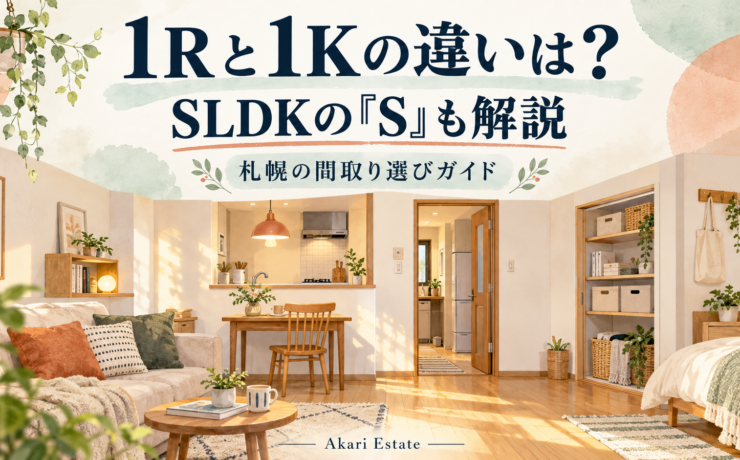 1Rと1Kの違いは？SLDKの「S」の意味と札幌での間取り選び