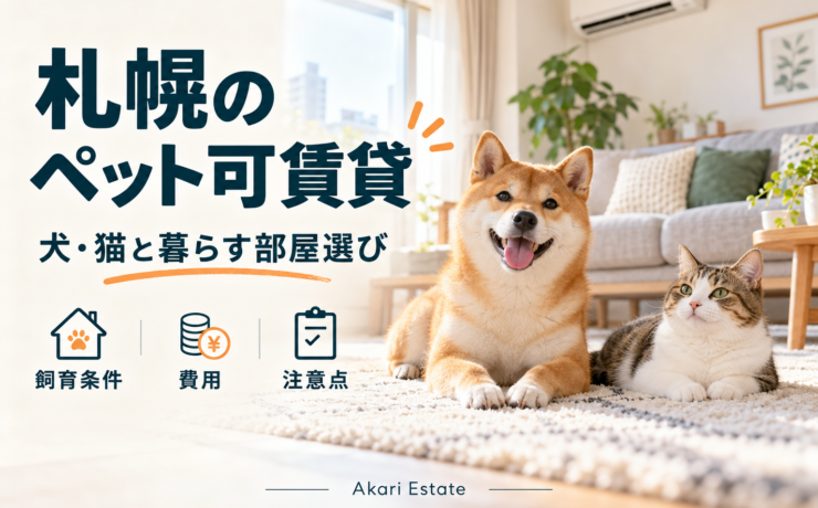 札幌のペット可賃貸の選び方｜犬・猫・多頭飼いの条件と退去費用