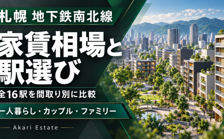 札幌・地下鉄南北線の家賃相場｜全16駅の比較と駅選び