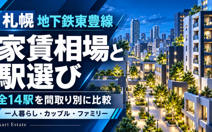 札幌・地下鉄東豊線の家賃相場｜全14駅の比較と駅選び