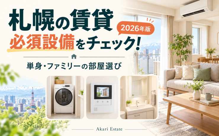 賃貸の必須設備ランキング【2026年】札幌でのお部屋選び・内見チェックポイント