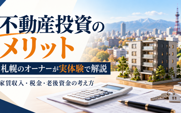 不動産投資のメリット6つと注意点｜札幌のオーナーが実体験で解説