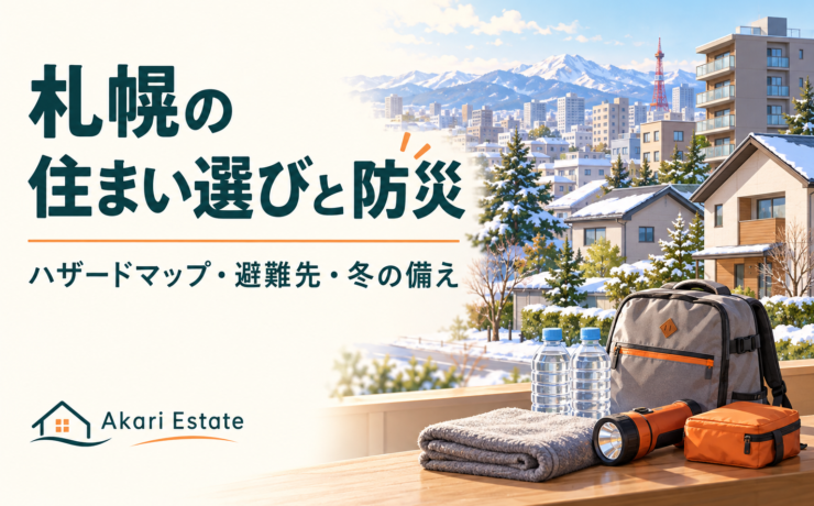 札幌の住まい選びと防災｜ハザードマップ・避難先・冬の停電対策