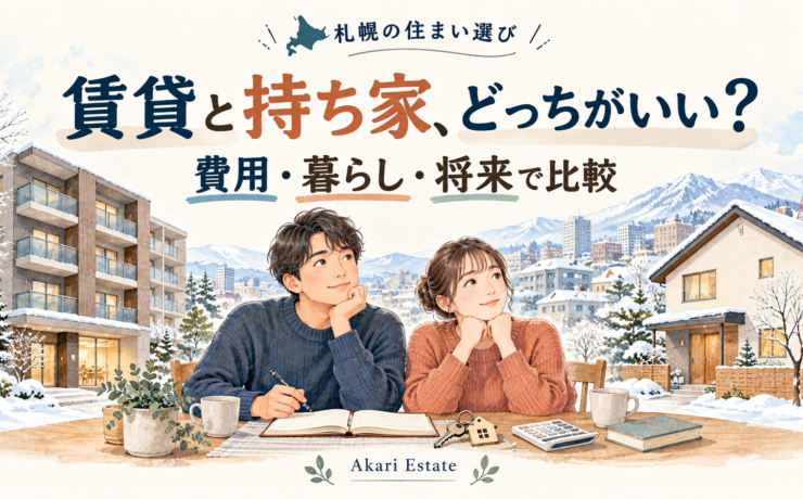 賃貸と持ち家はどっちがいい？札幌の住まい選びを費用・暮らし・将来で比較