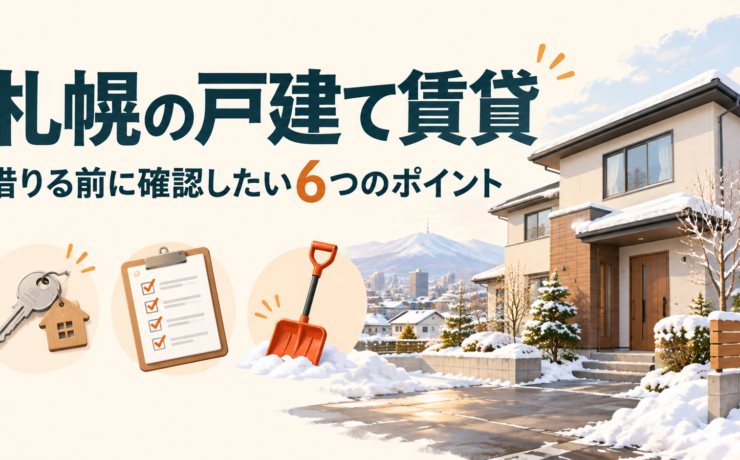 札幌の戸建て賃貸の選び方｜家賃・暖房費・除雪・契約の6つの確認ポイント