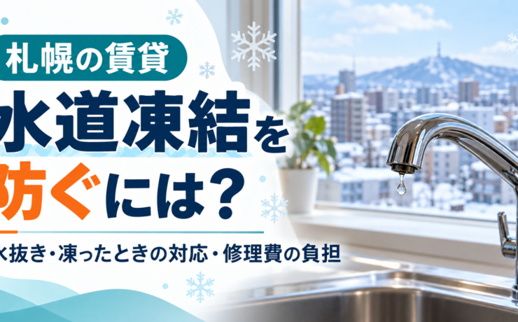 札幌の賃貸で水道凍結したら？水抜き・対処法・修理費の負担を解説
