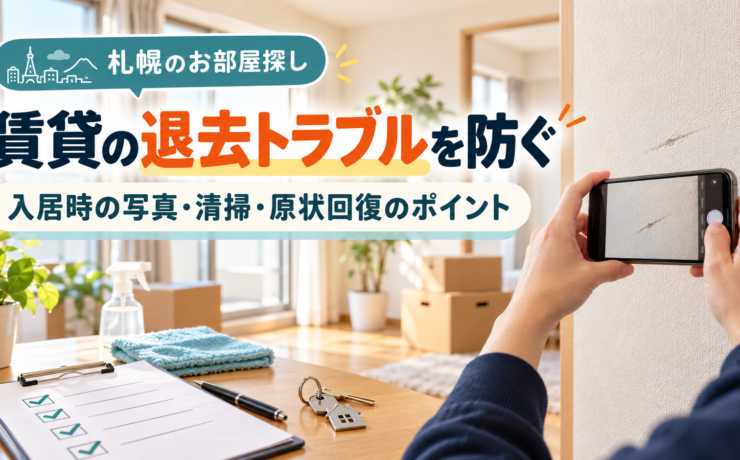 札幌の賃貸退去トラブルを防ぐ5つのポイント｜原状回復・清掃費・写真の残し方