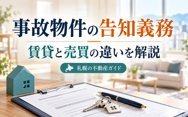 事故物件の告知義務はいつまで？賃貸・売買の違いと自然死の扱いを解説｜札幌