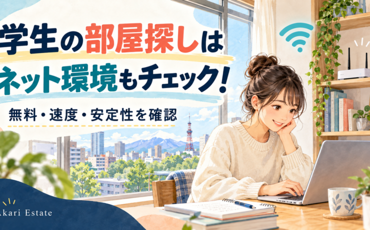 札幌の学生向け賃貸で高速ネットは必要？ネット無料との違いと確認ポイント