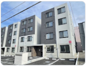 札幌　賃貸　東西線大谷地駅から徒歩約12分　1LDK・エアコン付きRC物件